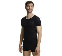 FALKE Ultralight Cool Round Neck M S/s Ts hilo funcional secado rápido 1 pieza, Capa de base superior Hombre, Negro Black 3000, S