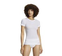 FALKE Ultralight Cool Round Neck W S/s Ts hilo funcional secado rápido 1 pieza, Capa de base superior Mujer, Blanco White 2860, M