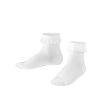 FALKE unisex niños Romantic Lace calcetines transpirable algodón textura fina elegante con puños de volantes ideal para ocasiones festivas como la comunión 1 par