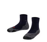 FALKE unisex niños TK2 Short calcetines para senderismo amortiguación media anti ampollas caliente transpirable secado rápido regulación del clima antiolores lana hilo funcional 1 par