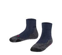 FALKE unisex niños TK2 Short calcetines para senderismo amortiguación media anti ampollas caliente transpirable secado rápido regulación del clima antiolores lana hilo funcional 1 par