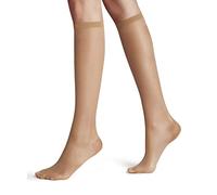 FALKE Vitalize 20 DEN W Kh transparente con compresión 1 par, Calcetines largos Mujer, Color piel Powder 4069, 39-42