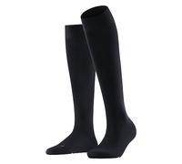FALKE Vitalizer W Kh algodón con compresión 1 par, Calcetines largos Mujer, Azul Dark Navy 6379, 37-38