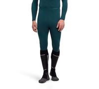FALKE Warm 3/4 M Ti Hilo Funcional Secado rápido 1 Pieza, Capa de Base Inferior Hombre, Verde Holly 7385, S