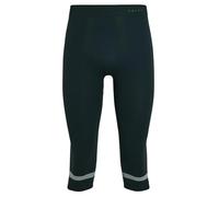 FALKE Warm 3/4 M Ti Hilo Funcional Secado rápido 1 Pieza, Capa de Base Inferior Hombre, Verde Holly 7385 Trend, XXL
