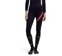 FALKE Warm Anniversary 3/4 W Ti hilo funcional secado rápido 1 pieza, Capa de base inferior Mujer, Negro Black 3000, XL