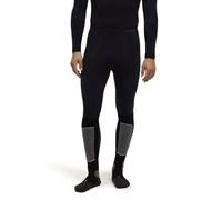 FALKE Warm Long M Ti Hilo Funcional Secado rápido 1 Pieza, Capa de Base Inferior Hombre, Negro Black 3000, M