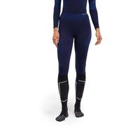 FALKE Warm Long W Ti Hilo Funcional Secado rápido 1 Pieza, Capa de Base Inferior Mujer, Azul Space Blue 6116, L