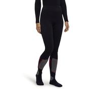 FALKE Warm Long W Ti Hilo Funcional Secado rápido 1 Pieza, Capa de Base Inferior Mujer, Negro Black 3000, M