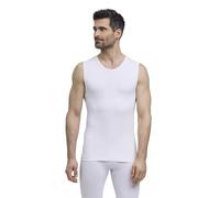FALKE Warm M S/l SH Hilo Funcional Secado rápido 1 Pieza, Capa de Base Superior Hombre, Blanco White 2860, XL