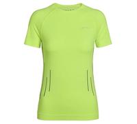 FALKE Warm Round Neck W S/s TS Hilo Funcional Secado rápido 1 Pieza, Capa de Base Superior Mujer, Amarillo Lightning 1690 Trend, L
