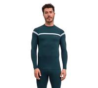 FALKE Warm Turtleneck M L/s SH Hilo Funcional Secado rápido 1 Pieza, Capa de Base Superior Hombre, Verde Holly 7385 Trend, M