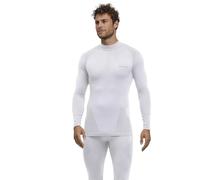 FALKE Warm Turtleneck M L/s SH Hilo Funcional Secado rápido 1 Pieza, Capa de Base Superior Hombre, Blanco White 2860, S