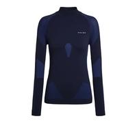 FALKE Warm Turtleneck W L/s SH Hilo Funcional Secado rápido 1 Pieza, Capa de Base Superior Mujer, Azul Space Blue 6116, XS