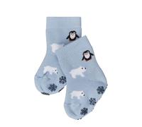 FALKE Winter Animals B Hp algodón puños en la suela 1 par, Calcetines para casa Unisex bebé, Azul Crystal Blue 6290, 62-68