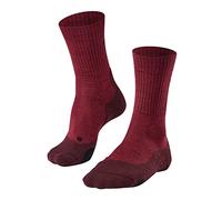 FALKE Women's TK2 Wool calcetines para senderismo amortiguación media | antiampollas cálido largo mediano transpirable secado rápido regulación del clima antiolores lana hilo funcional 1 par