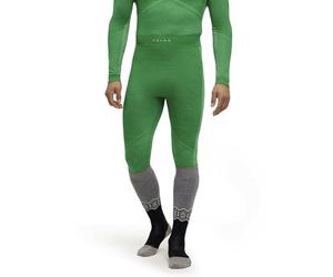 FALKE Wool-Tech 3/4 M Ti Lana Hilo Funcional Secado rápido 1 Pieza, Capa de Base Inferior Hombre, Verde Grass Green 7014 Trend, M