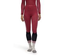 FALKE Wool-Tech 3/4 W Ti Lana Hilo Funcional Secado rápido 1 Pieza, Capa de Base Inferior Mujer, Rojo Red 8644 Trend, M