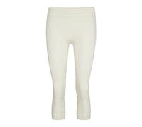 FALKE Wool-Tech 3/4 W TI lana hilo funcional secado rápido calida 1 pieza, Capa de base inferior Mujer, Blanco (Off-White 2040) - Trend, S