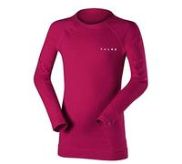 FALKE Wool-Tech K L/s Sh lana hilo funcional secado rápido 1 pieza, Capa de base superior Unisex niños, Rosa Berry 8284, 122-128