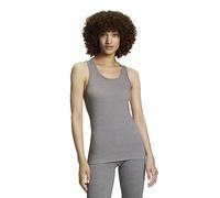 FALKE Wool-Tech Light W S/l Sh lana hilo funcional secado rápido 1 pieza, Capa de base superior Mujer, Gris Grey-Heather 3757, XS