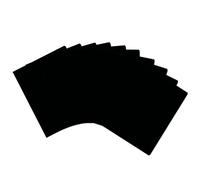 FALKEN 10 carpetas de cartón dobladas intensivamente DIN A4, color negro