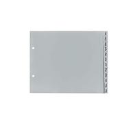 FALKEN 11298007 plástico de enero separadores de diciembre para DIN A4, 22.5 x 21 cm, 12 piezas, Gris, color gris halbe Höhe