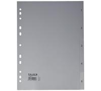 FALKEN 11298049 separadores de plástico, color gris 1-5