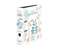Falken - Archivador de anillas para guardería con bolsillo, 8 cm de ancho, DIN A4, diseño de selva