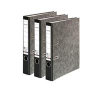 Falken - Archivador de reciclaje (3 unidades, 5 cm de ancho, DIN A4, lomo negro, con anillas, archivador de papel), diseño de ángel azul