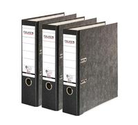 Falken - Archivador de reciclaje (3 unidades, 8 cm de ancho, DIN A4, lomo negro, con anillas, archivador de papel), diseño de ángel azul