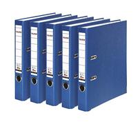 Falken Carpeta de polipropileno de colores, 3 y 5 unidades, color azul 5er Pack schmal