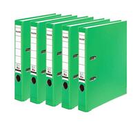 Falken Carpeta de polipropileno de colores, 3 y 5 unidades, color verde claro 5er Pack schmal