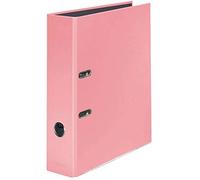 Falken - Carpeta en colores pastel, color Flamenco rosa. A4 | Fabricado en Alemania, funda de papel con revestimiento brillante, exterior de papel negro