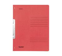 FALKEN - Clasificadora reciclado 1/1 Tapa delantera para DIN A4, (2 pliegues, 50 unidades, color rojo