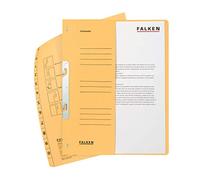 FALKEN - Clasificadora reciclado 1/2 tapa delantera para DIN A4, Autoridad 2 pliegues, 50 unidades, color gamuza