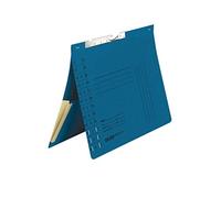 Falken - Juego de 50 carpetas colgantes Pendular (cartón reciclado con encuadernación oficial, ranura perforada y bolsillo extensible para DIN A4, grapadora azul Blauer Engel)
