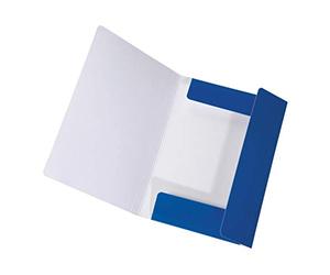 Falken LongLife - Carpeta de cartón extra fuerte con 3 solapas y cierre de tira elástica, color azul A3