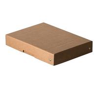 FALKEN Original PureBox Nature. Fabricado en Alemania. 40 mm de alto, DIN A5. Caja de almacenamiento con tapa de cartón resistente. Caja de regalo vegana. Caja de transporte multiusos