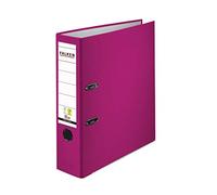 Falken PP Color - Carpeta de plástico (8 cm de ancho, DIN A4, con anillas, vegana), color morado
