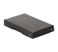 Falken PureBox Black Made in Germany 25 mm de altura DIN A6 Caja de almacenamiento con tapa de cartón reciclado azul ángel vegano caja de regalo multiusos