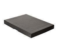 FALKEN PureBox - Caja de almacenamiento con tapa (40 mm, DIN A3, cartón reciclado, resistente, vegano), color negro