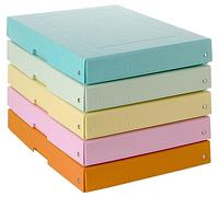 Falken PureBox Pastel. Fabricado en Alemania. 40 mm de Alto, DIN A4, 1 Unidad de Color Aleatorio. Caja de Almacenamiento con Tapa de cartón Resistente. Caja de Regalo Vegana