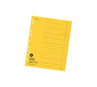 FALKEN - Separadores de cartón de reciclaje, color amarillo A4-100er Pack