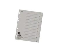 FALKEN - Separadores de cartón de reciclaje, color gris A4-100er Pack