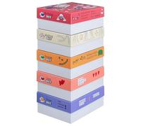 FALKEN StoryBox - Juego de 5 cajas de regalo surtidas, 120 mm de alto, DIN A4+, fabricadas en Alemania. Caja de regalo con tapa. Ideal para recuerdos, fotos, colecciones, imágenes, manualidades, cajas
