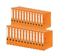 FALKEN Vegan PP - Archivadores de palanca (A4, 5 cm, 25 unidades), color naranja