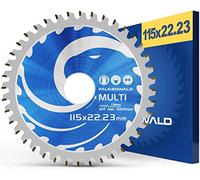 FALKENWALD Disco Flexible para Madera 115 mm - Hoja de Sierra de Cadena para Amoladora Angular Flex