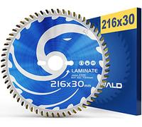 FALKENWALD Disco Sierra Circular 216 x 30 mm - Laminado, Vinilo | Disco sierra circular 216x30 para laminado y vinilo - corte sin astillas, orificio 30mm