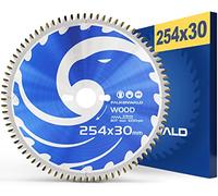 FALKENWALD Disco Sierra Circular 254 x 30 mm - 80 Dientes | Disco sierra circular 254x30 para madera - 80 dientes HM, corte fino, compatible Bosch Metabo